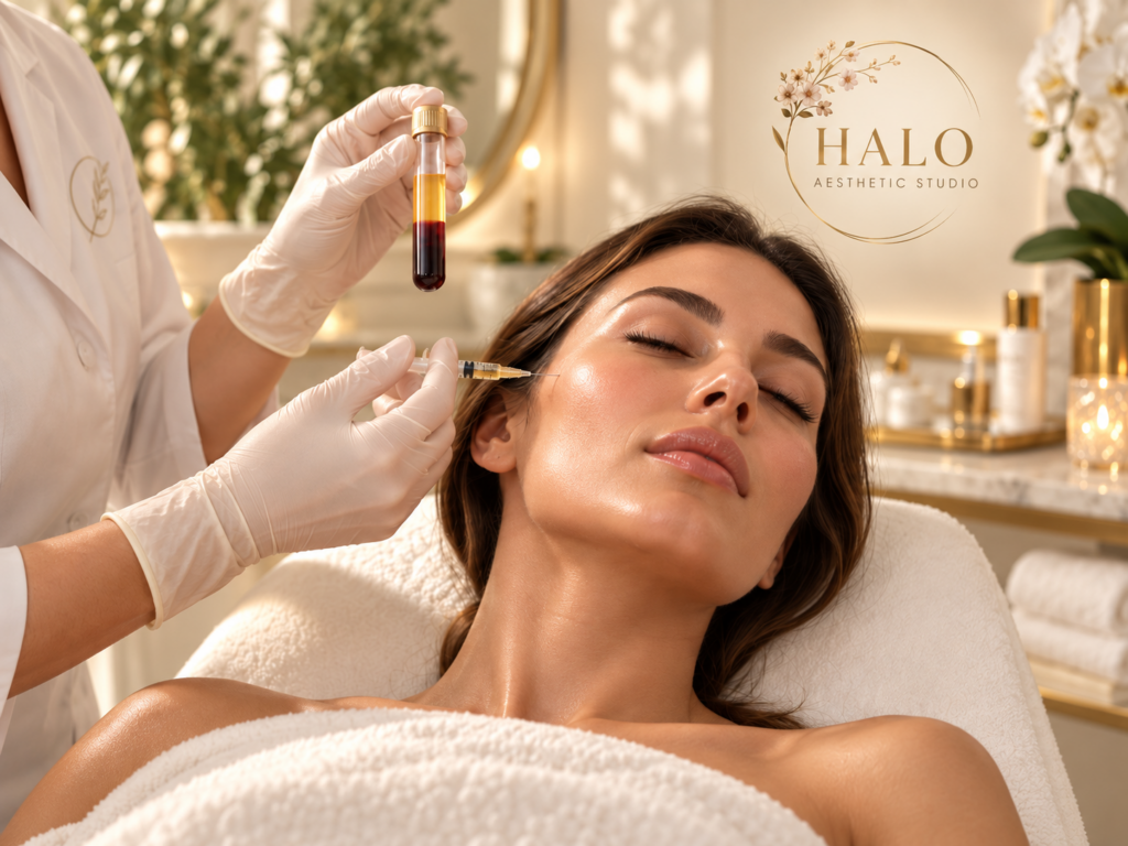 PRP treatment for skin rejuvenation at Halo Aesthetic Studio
